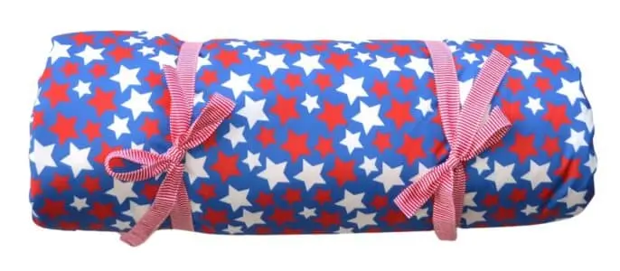 Aankleedkussen XL Startruck / rood witte streep