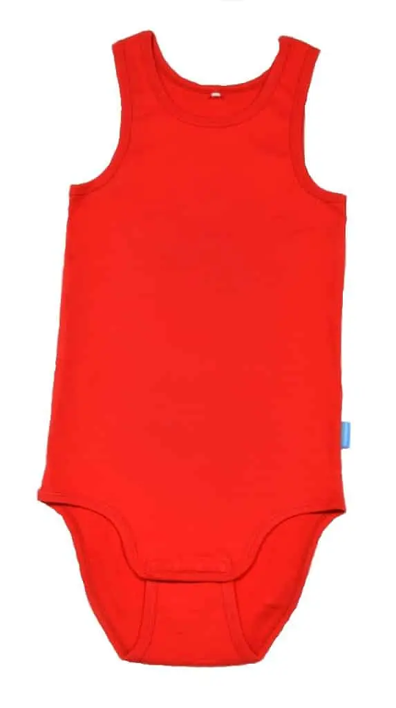 Romper hemd rood