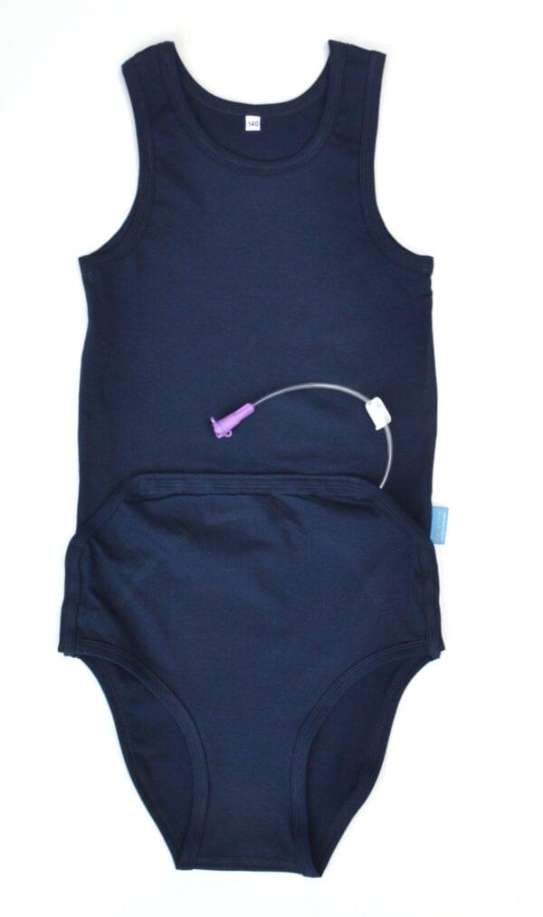 romper with belly closure