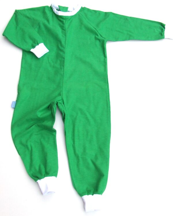 Flanell-Pyjama mit Reißverschluss auf der Rückseite