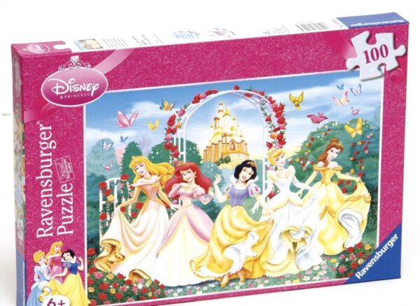 Puzzel frivole princessen glitter 100 stukjes (139262)