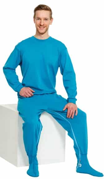 *Hansop long sleeve / leg with foot / zipper in the back and between the legs (047090)