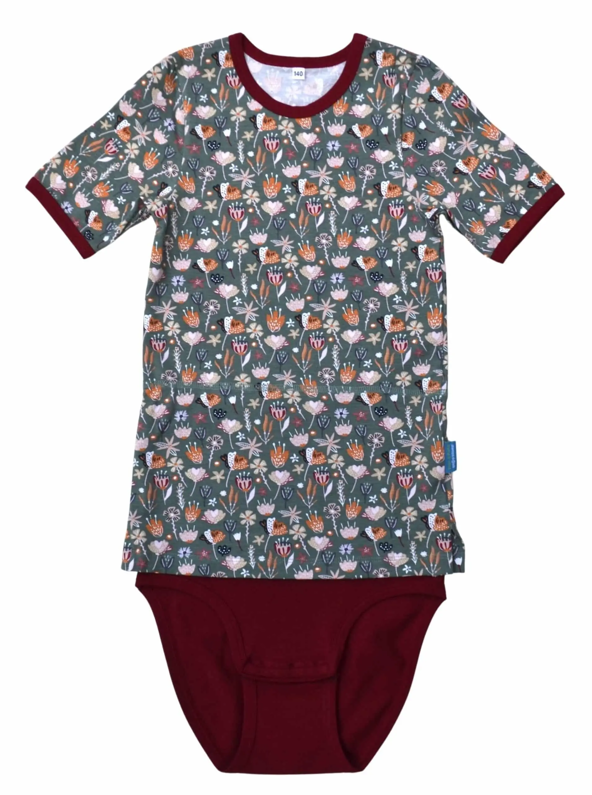 T-shirt romper/body korte mouw