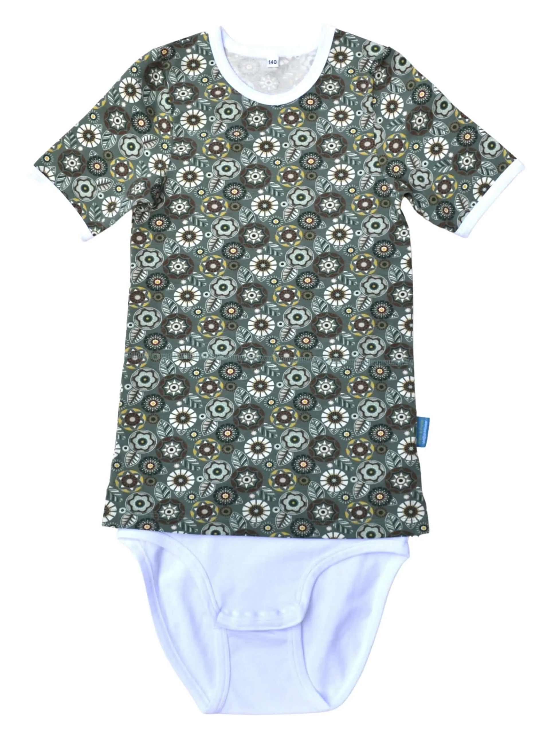 T-shirt romper/body korte mouw
