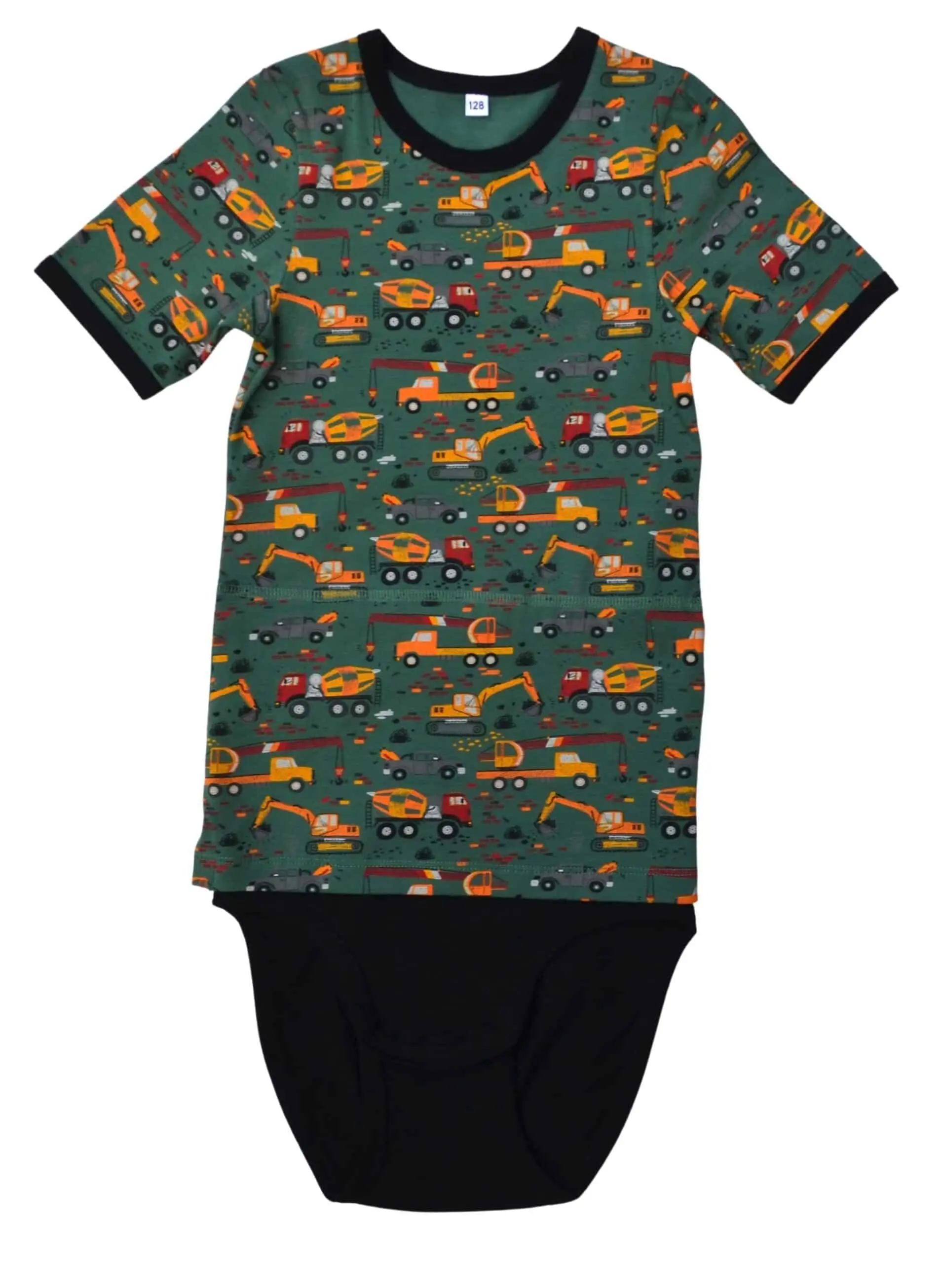 T-shirt romper/body korte mouw