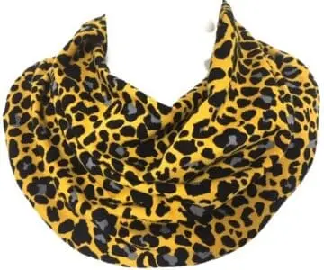 Schal Kind gelber Pantherdruck (203)