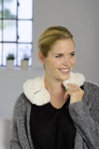 Nackenwärmer beige (herausnehmbare Füllung)