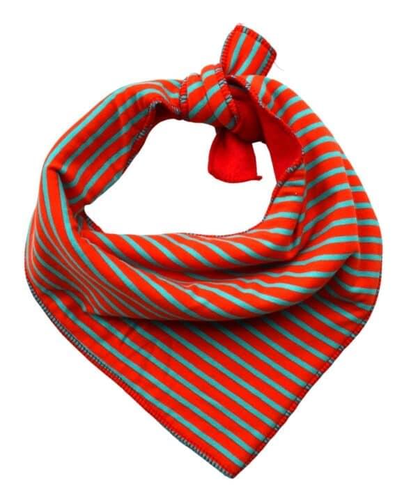Neckerchief green/red stripe