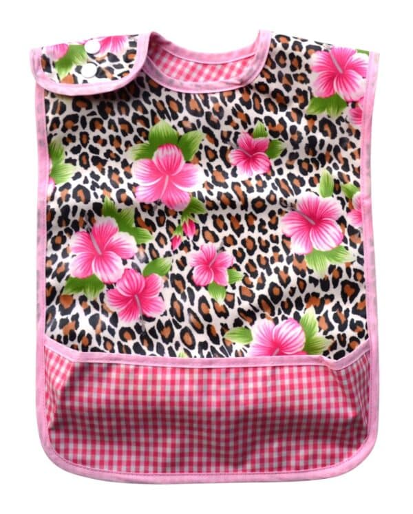Plasticized bib with collection tray - Image 10