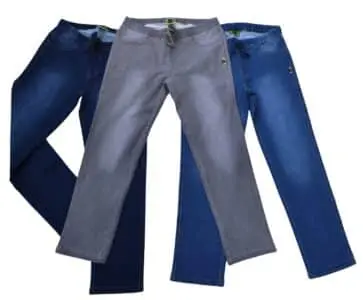 Aangepaste basic broeken met koord in de taille