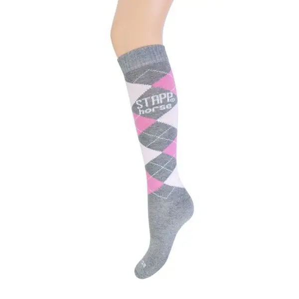 Stapp Horse Knee High Socks Check Size 35-38 - Image 3
