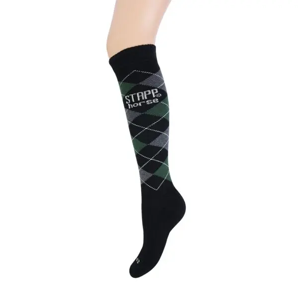 Stapp Horse Knee High Socks Check Size 35-38 - Image 4