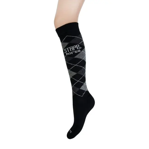 Stapp Horse Knee High Socks Check Size 35-38 - Image 8