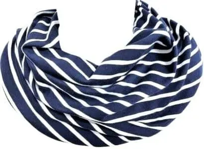Sjaal tiener blauw witte streep (264)