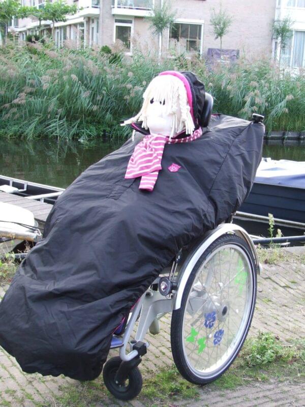 SALE Winter Rolstoelcape lila / paars - Afbeelding 2