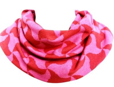 Sjaal kind pink en rood retro (369)