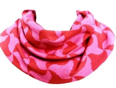 Sjaal tiener pink en rood retro (369)