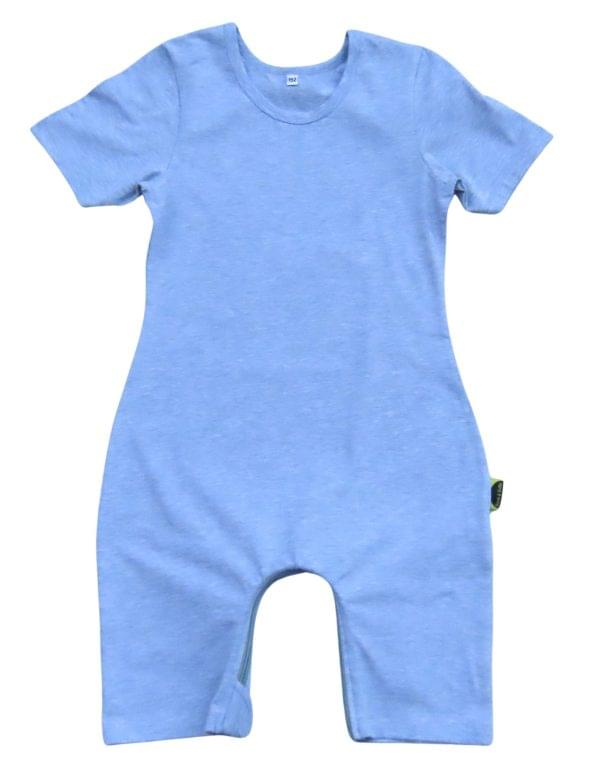 Romper suit short sleeves zipper in the crotch - Image 2