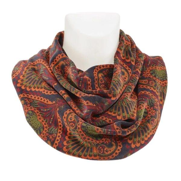 Scarf adult retro with brown tones (290)