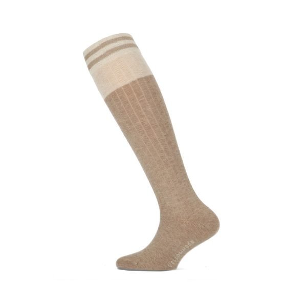 Yellow Moon knee socks stripes